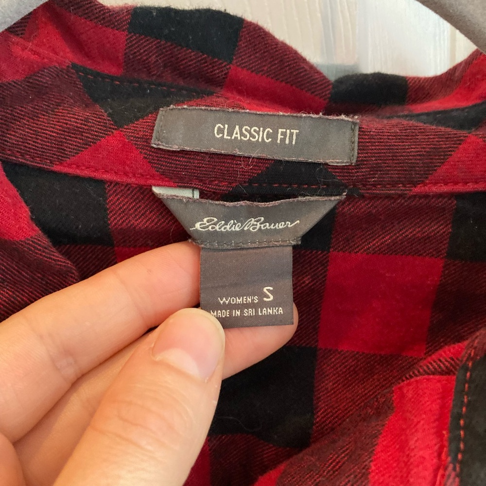 Eddie Bauer Buffalo Check Flannel Button Down Shi… - image 4